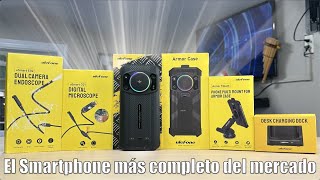 El todo terreno con microscopio, Endoscopio y super parlante con luces RGB  Ulefone ARMOR 21