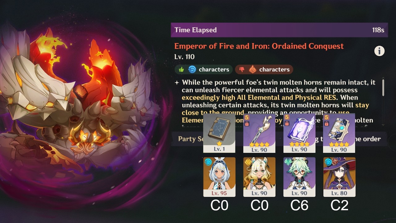 [6.3 Stygian] C0 No Weapon Mualani vs Dire Crab