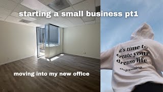 starting a small business pt 1 🧸 moving into my new office