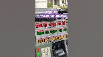 WOW! Inside a REAL Delorean Time Machine! #backtothefuture #shorts #80s