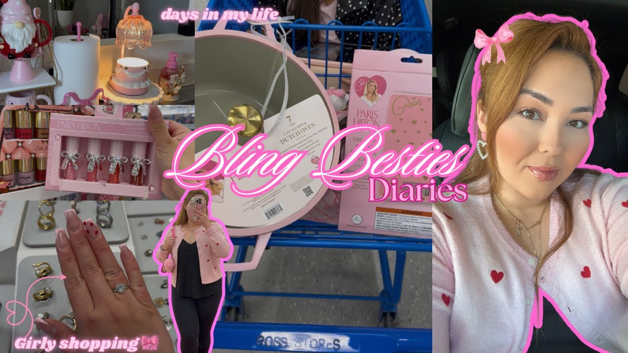 ✨GIRLY SHOPPING🛍️ + DAYS IN MY LIFE💕🥰buying all the pink kitchen accessories from ROSS💙