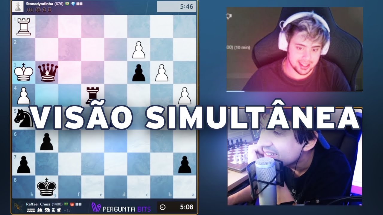 Yoda VS Raffael Chess - câmeras SIMULTANEAS - XADREZ 