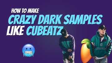 How CUBEATZ & FRANK DUKES make CRAZY DARK Melodies & Samples 🥶| FL Studio 20 Tutorial