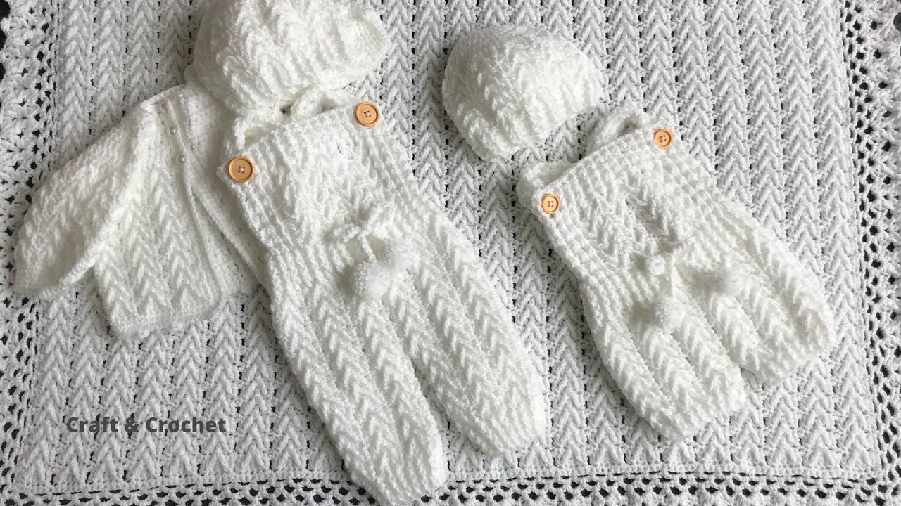 Easy crochet baby overall/craft & crochet baby rompers - YouTube