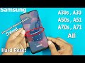 Samsung A30s,A50s,A70s,A51,A701all A Series Pattern unlock || Hard Reset