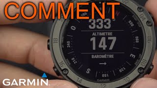 Comment Utiliser le Widget ABC de la Montre Garmin Tactix / Fenix