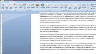 How to insert Page Breaks in Word 2007