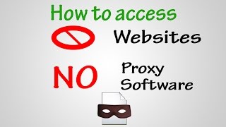Advanced: How to access blocked site without proxy and software?