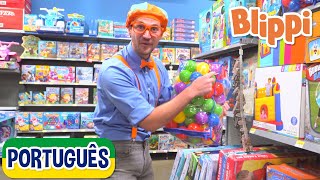 Blippi Português Aprendendo Cores com Brinquedos | Vídeos Educativos para Crianças