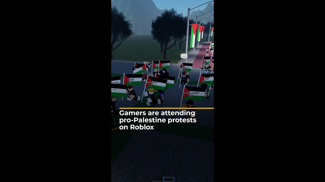 Kids on Roblox are hosting protests for Palestine