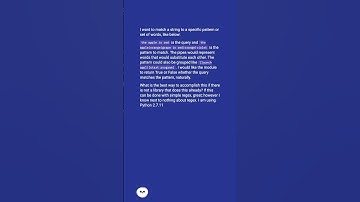 How do I check if a string matches a set pattern in Python? #shorts