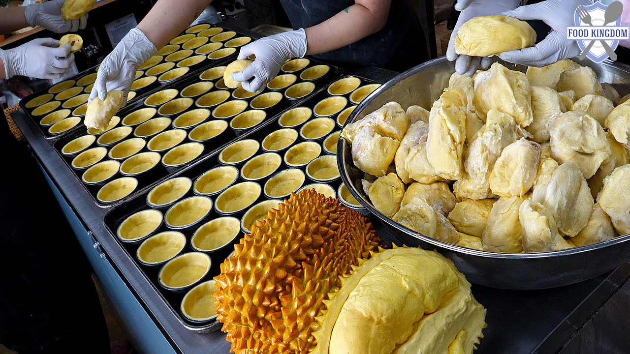 ⁣한국에도 있습니다! 새별오름의 압도적인 카페에서 만난 두리안 크림치즈 타르트 / Korean Cream Cheese Durian Tart