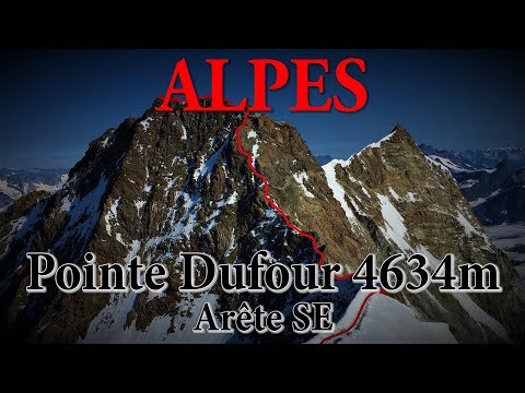 Alpes - Pointe Dufour 4634m - Dufourspitze - Arête SE