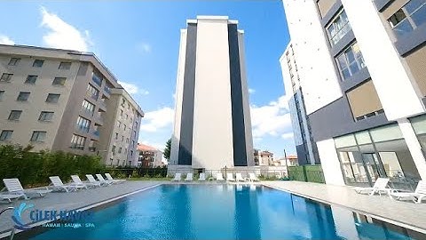 Outdoor swimming pool Overflow, construction of the Çilek Havuz company