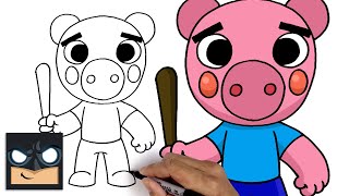 how to draw georgie piggy roblox piggy