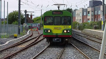 Dart Train number 8107 at Howth Junction