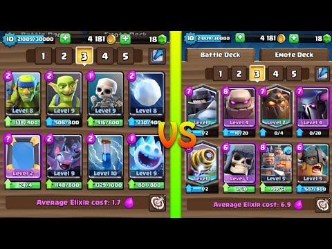იაფი Deck VS ძვირი Deck | Clash Royale