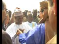 Larrive du guide libyen muammar kaddafi  niamey en 1997