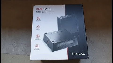 Focal ISUB unboxing