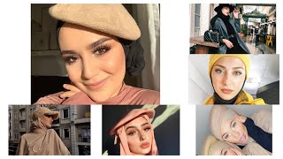 اروع طرق تنسيق لفات حجاب مع القبعات الشتوية /مع تشكيلات ملابس دارجة على الموضة عند hijab stars  