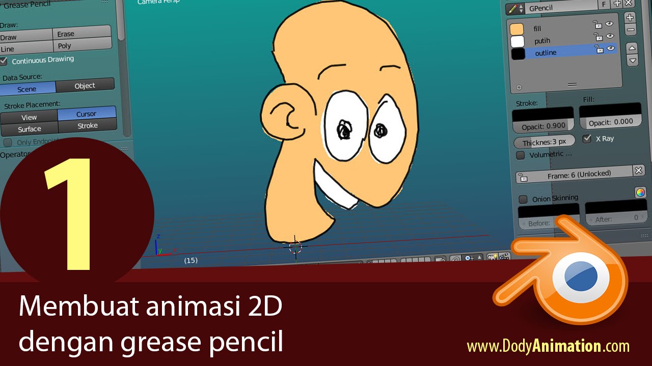 Membuat animasi  2D  dengan grease pencil Bag 1 YouTube