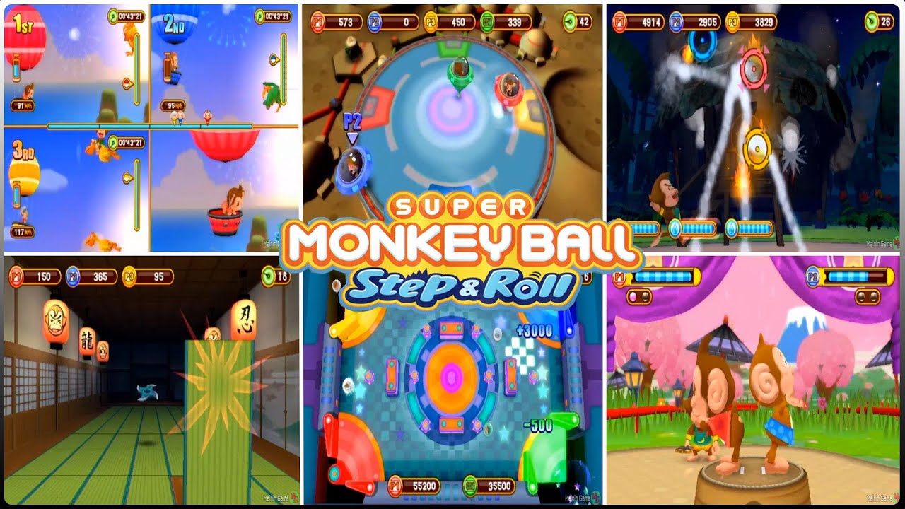 Super Monkey Ball Step & Roll - nintendo wii minigames