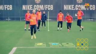 لعبة أكس مربع في تدريبات برشلونة screenshot 2