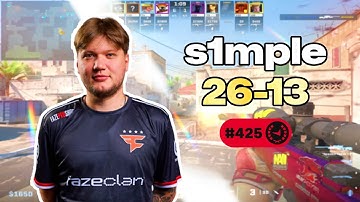 S1MPLE 26-13 EU FACEIT POV (Dust2) | 3845 ELO