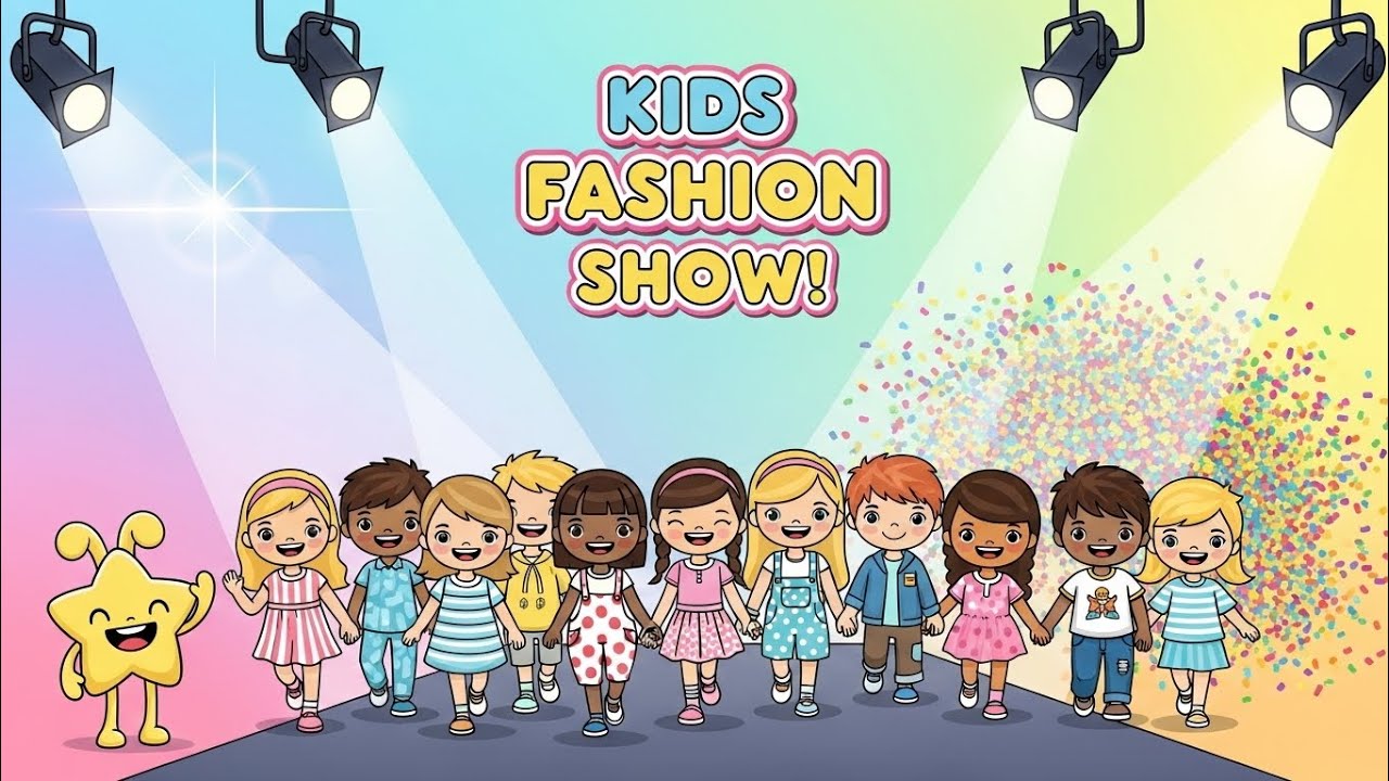 Kids Cartoon Fashion Show — Runway Magic for Little Stars 💃🔥
