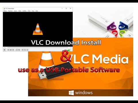How to Download VLC Software Player Install and use for USB Portable Player