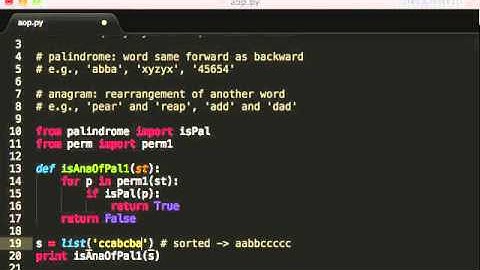 Anagram of a Palindrome?