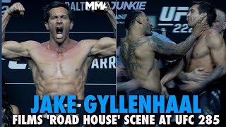 Jacked Jake Gyllenhaal Slaps Former UFC Fighter In Scene For 'Road House' Movie | UFC 285