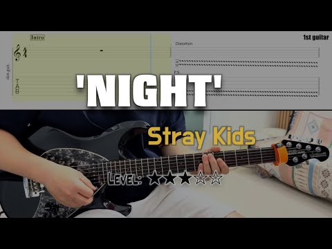 'NIGHT' (guitar cover) - Stray Kids