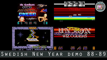 Swedish New Year demo 88-89 by The Carebears, Omega and SYNC, 1989 | Atari ST Demo