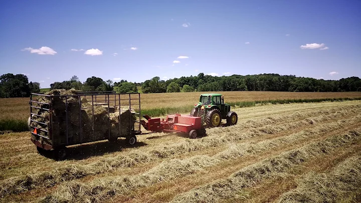 Making Hay Stuart Family Farm Drone 4K