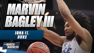 Duke's Marvin Bagley III dominates in his NCAA Tournament debut