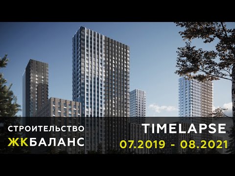 Динамика строительства ЖК Баланс Июль 2019 - Август 2021