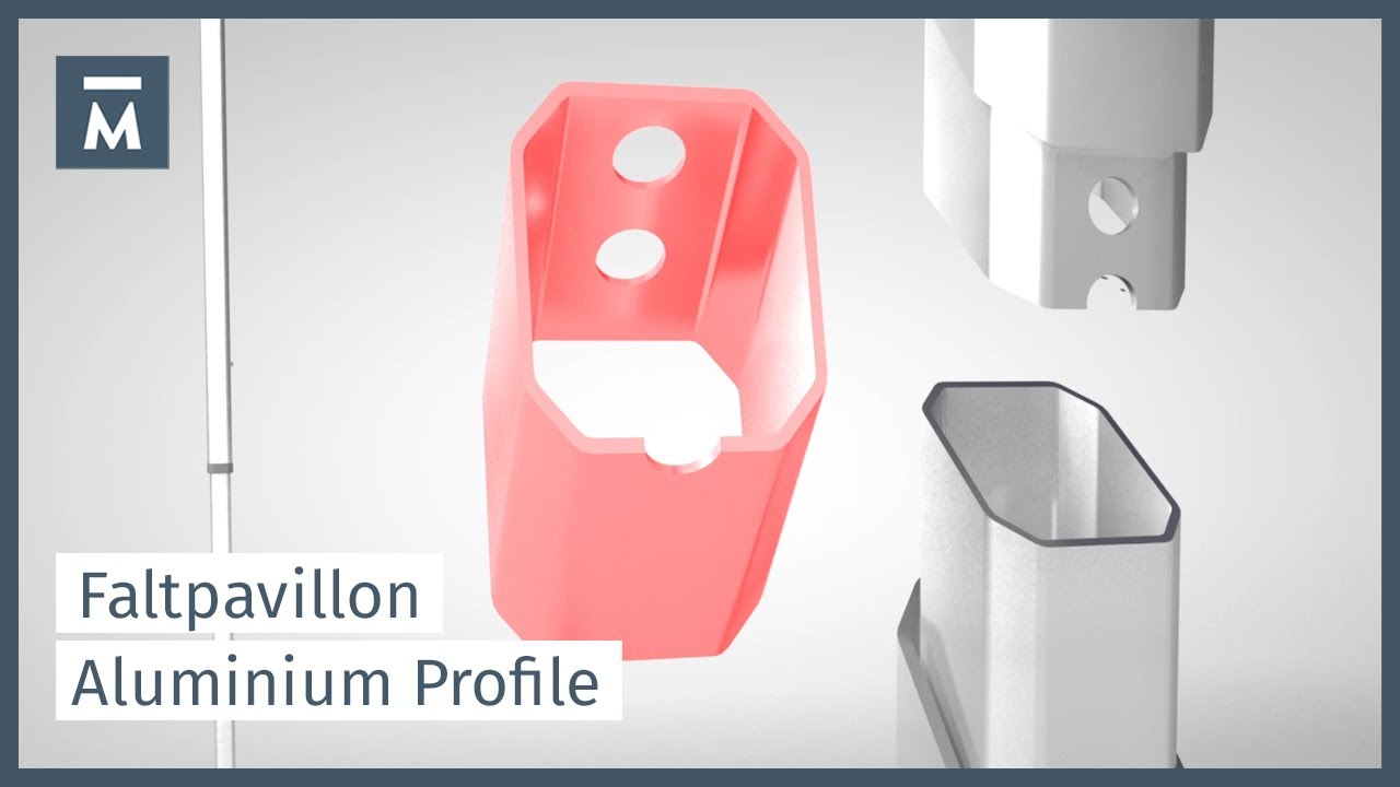 Die stabilen Pavillon-Füße aus achteckigem Aluminium-Profil | Nur bei Mastertent®