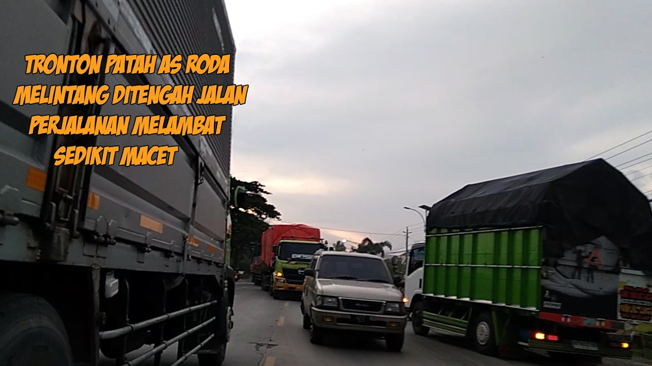 PATAH AS RODA TRONTON MELINTANG DI TENGAH JALAN ||PANTURA RAYA||58||MINGGU PAHING SORE 01 MARET 2026