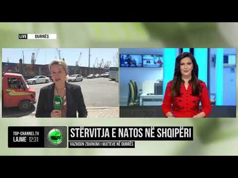 Top Channel/ Stërvitja e NATO-s në Shqipëri, vazhdon zbarkimi i mjeteve në Durrës