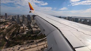 {4K} [FULL FLIGHT] San Francisco (SFO) - San Diego (SAN) — Southwest Airlines — Boeing 737 MAX 8