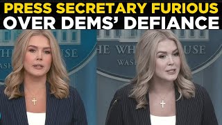 Karoline Leavitt LIVE: Trump Warns Democrats, ‘Defying Me is Punishable’ | US News | TRUMP
