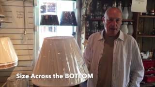 How To Size A Lampshade - Step-By-Step Instructions, Advice, Measuring Tips - Browns Lampshades