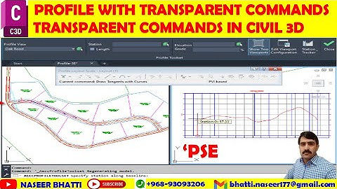 Profile with Transparent Commands in Civil 3d | Draw profile from transparent command in civil 3d