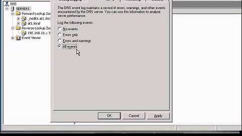 Change event logging for Windows DNS