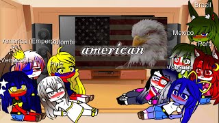 Countryhumans: America and his Americas girls react to History of America, I guess? screenshot 5