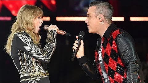 Robbie Williams and Taylor Swift Angels #live at W...