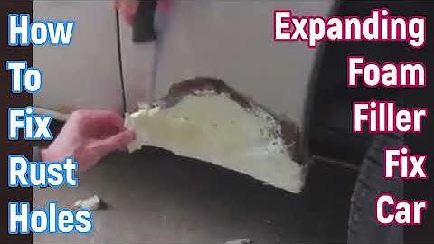#expanding #foam #filler | How To Fix Big Rust Holes On Car | Pianka do Wypełnień