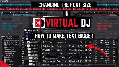 How to Change Font Size in Virtual DJ | Easy Step-by-Step Tutorial for Beginners