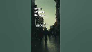 Reset | Restart | Refocus #motivation #trending #viralvideo #shorts #foryou